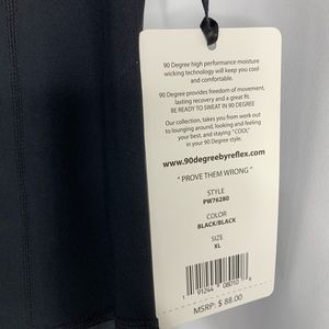 90 Degree By Reflex Pants - New 90 degrees by reflex leggings xl black 90 Degree By Reflex Pants - New 90 degrees by reflex leggings xl black
